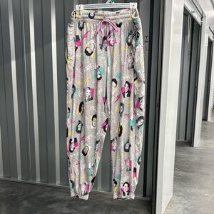 FRIENDS Elastic Drawstring Waist Gray Lounge Pajama PJs Joggers Pants 2X 18W-20W